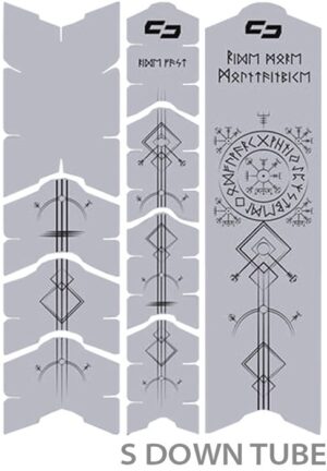 Unleazhed Pellicola protettiva per telaio Unscratch - Rune di Shred Nero Opaco